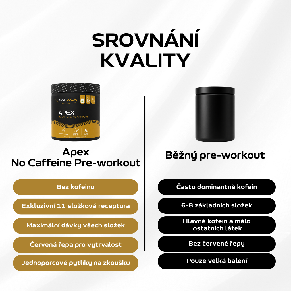 Apex No Caffeine Preworkout 495 gsrovnání